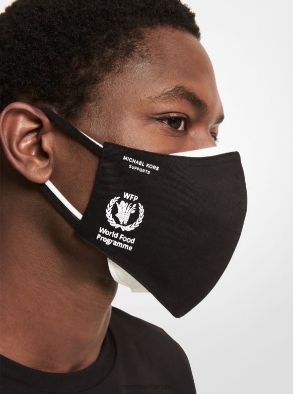 Watch Głód Stop Love Maska na twarz z bawełny organicznej kobiety Michael Kors czarny LHN662757 Akcesoria