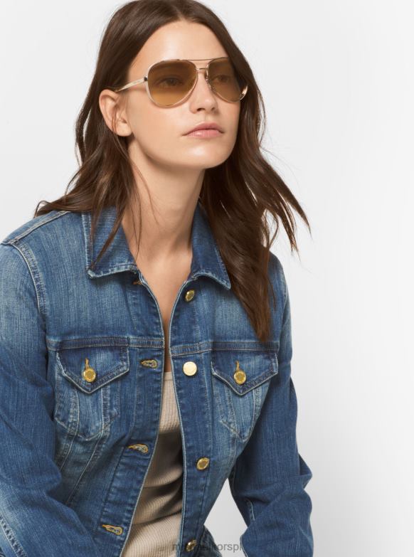 okulary przeciwsłoneczne Chelsea kobiety Michael Kors różowe złoto LHN662584 Akcesoria