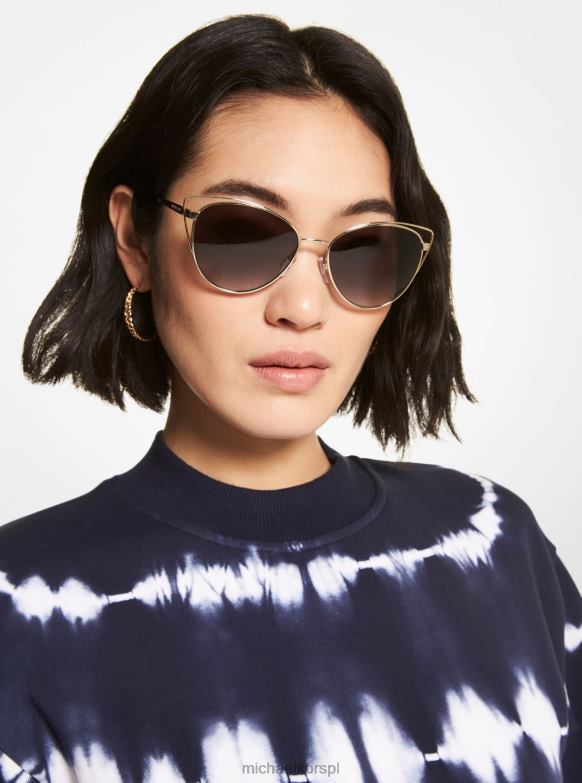 okulary przeciwsłoneczne Rimini kobiety Michael Kors jasne złoto LHN662645 Akcesoria