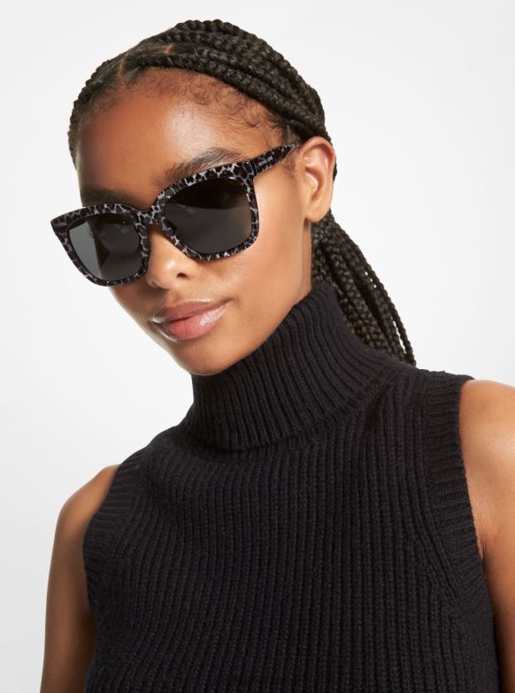 okulary przeciwsłoneczne San Marino kobiety Michael Kors czarny szary LHN662578 Akcesoria