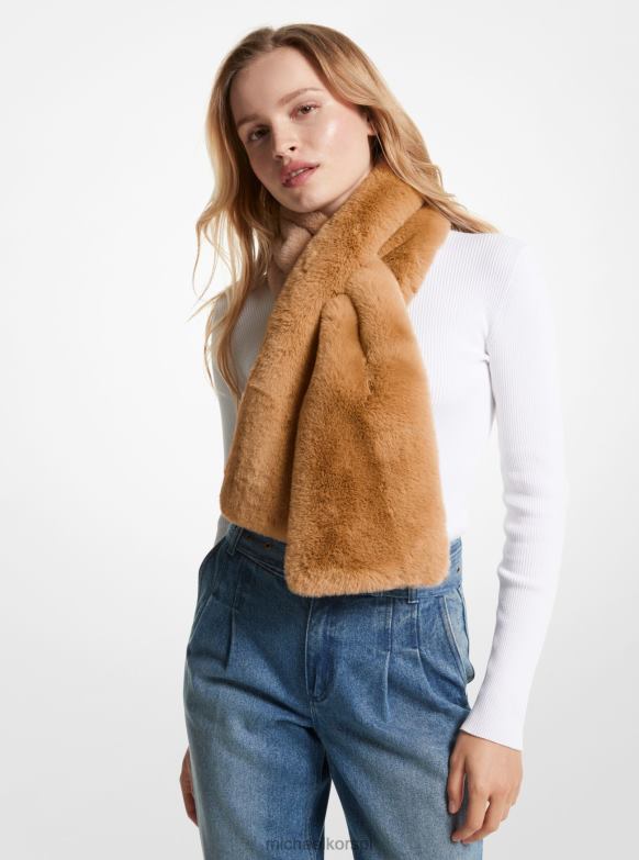 Przeciągany szalik ze sztucznego futra kobiety Michael Kors bagaż LHN662770 Akcesoria