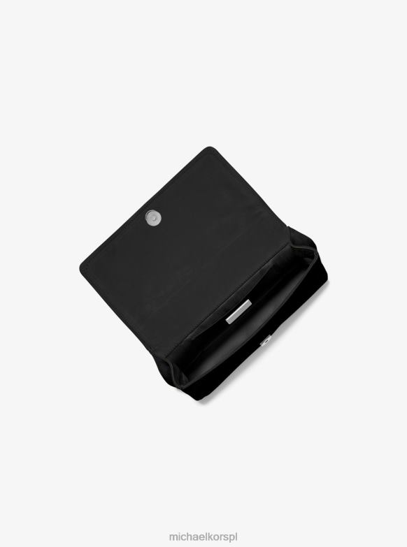 Kolekcja Christie Mini, zamszowa torebka kopertowa ozdobiona kryształkami kobiety Michael Kors czarny LHN663805 Akcesoria