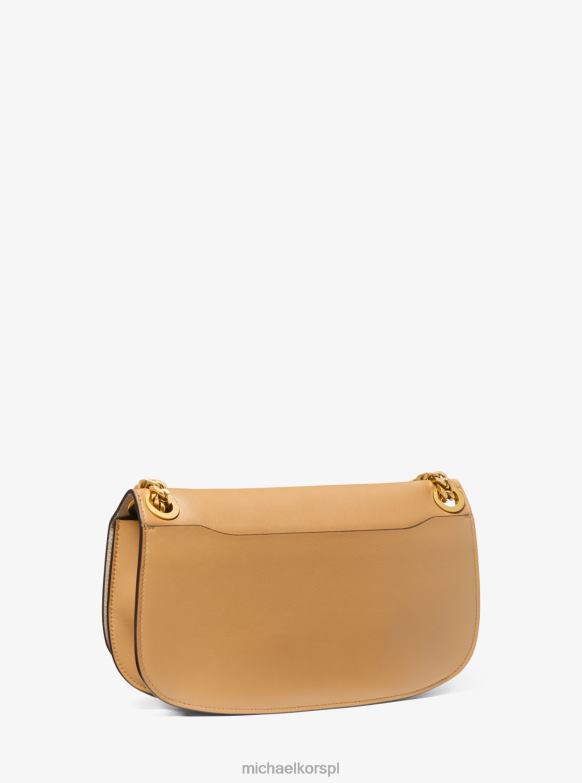 Kolekcja Christie Średnia skórzana torba kopertowa kobiety Michael Kors wielbłąd LHN663809 Akcesoria