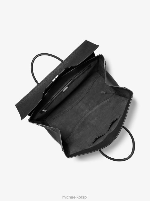 kolekcja Campbell, bardzo duża torba weekendowa ze skóry żwirowej kobiety Michael Kors czarny LHN663769 Akcesoria