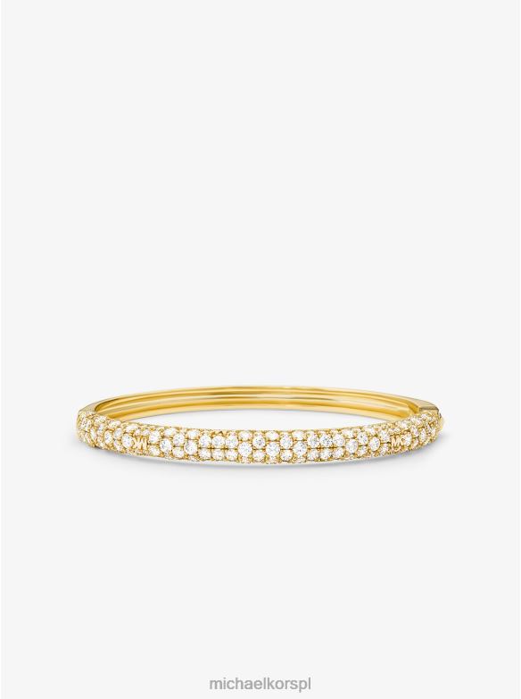 Bransoletka Pave ze srebra najwyższej próby, platerowana metalem szlachetnym kobiety Michael Kors złoto LHN662483 biżuteria
