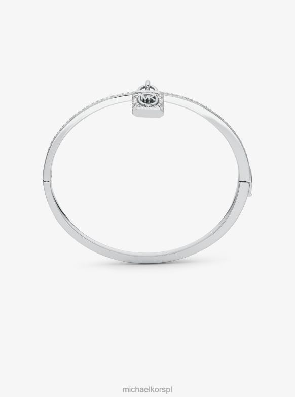 Bransoletka z mosiądzu pokrytego platyną kobiety Michael Kors srebro LHN662440 biżuteria