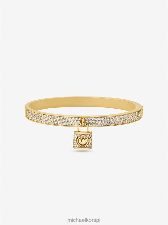 Bransoletka z mosiądzu powlekanego 14-karatowym złotem kobiety Michael Kors złoto LHN662438 biżuteria