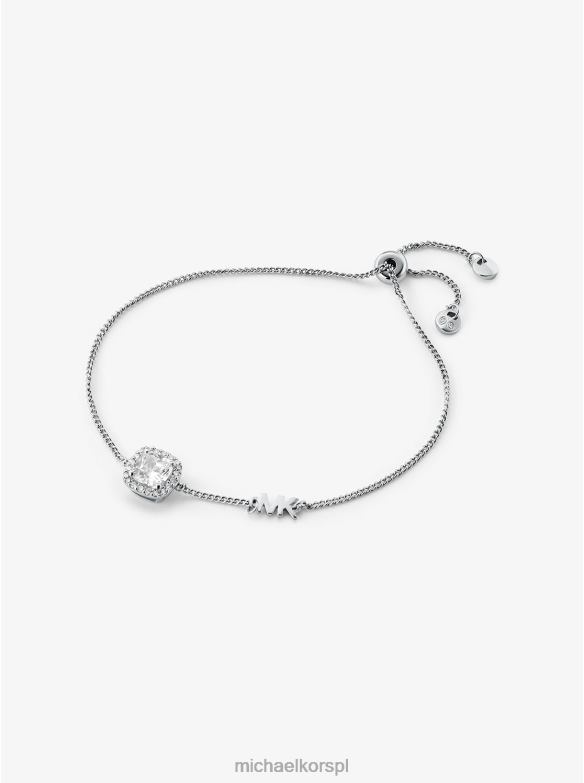 Srebrna bransoletka z suwakiem pave halo kobiety Michael Kors srebro LHN662455 biżuteria