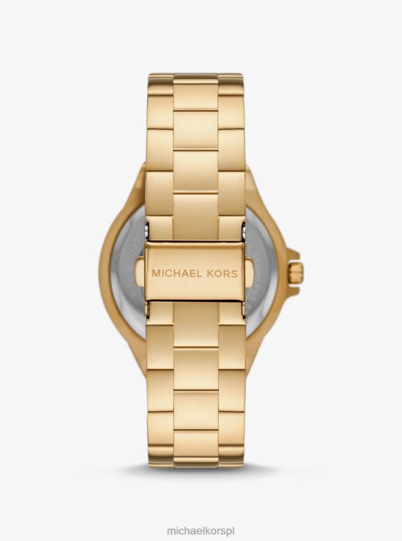 Zestaw zegarka i bransoletki z logo Lennox Pave w kolorze złotym kobiety Michael Kors złoto LHN662464 biżuteria