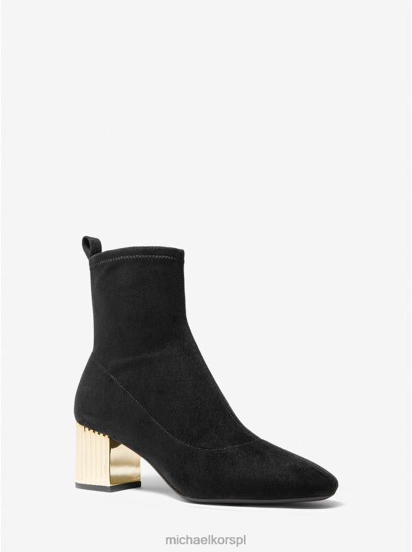 Botki porter ze sztucznego zamszu kobiety Michael Kors czarny LHN662154 buty