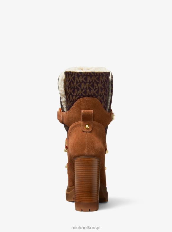 Buty z nylonu i nubuku z nadrukowanym logo Culver kobiety Michael Kors bagaż LHN662095 buty