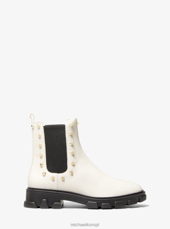 Skórzane buty Riley Astor z ćwiekami kobiety Michael Kors To krem LHN662162 buty