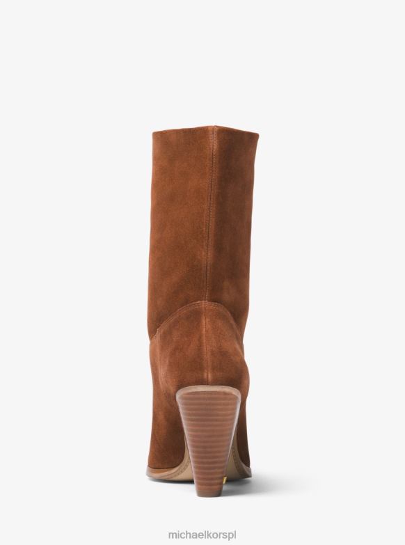 Zamszowe botki Divia kobiety Michael Kors karmel LHN662213 buty