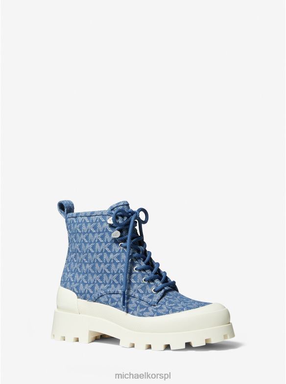 Żakardowe buty bojowe Payton Denim kobiety Michael Kors dżinsowa LHN662116 buty