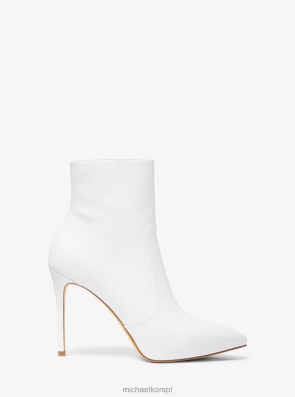 skórzany but rue kobiety Michael Kors optyczna biel LHN662179 buty