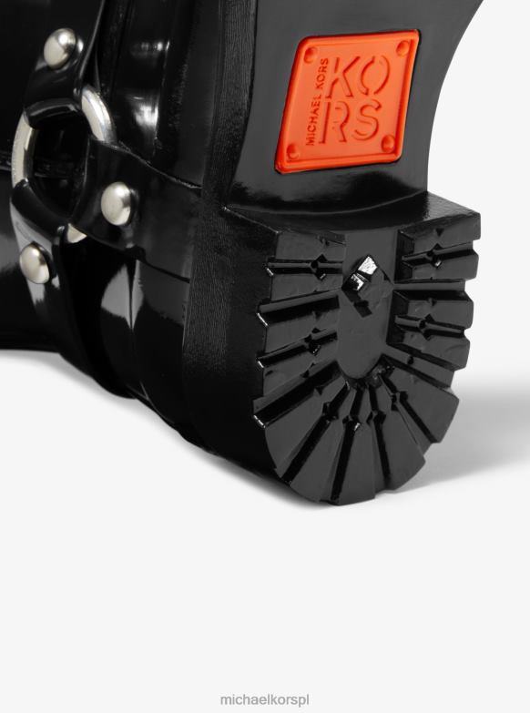 sztormowe gumowe kalosze przeciwdeszczowe kobiety Michael Kors czarny LHN662126 buty