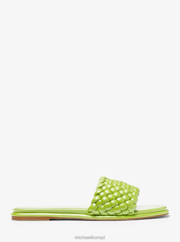 Plecione sandały wsuwane Amelia kobiety Michael Kors limonka brt LHN662347 buty