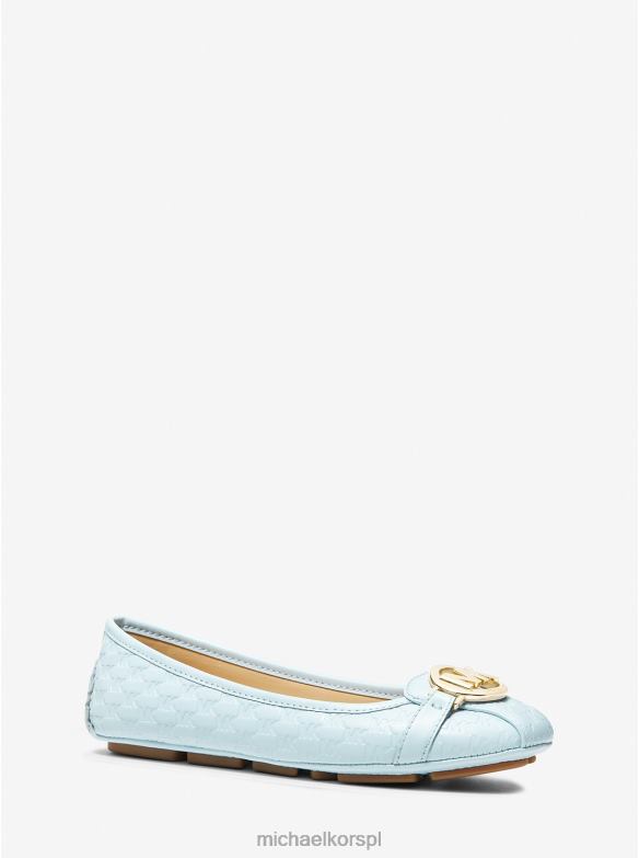 Mokasyny ze sztucznej skóry z wytłoczonym logo Fulton kobiety Michael Kors niebieski widok LHN662269 buty