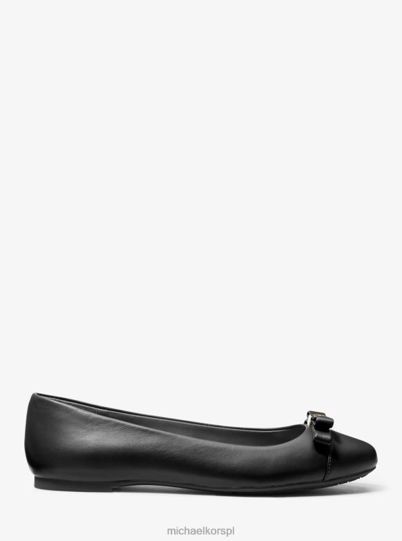 Skórzane baletki andrea kobiety Michael Kors czarny LHN662244 buty