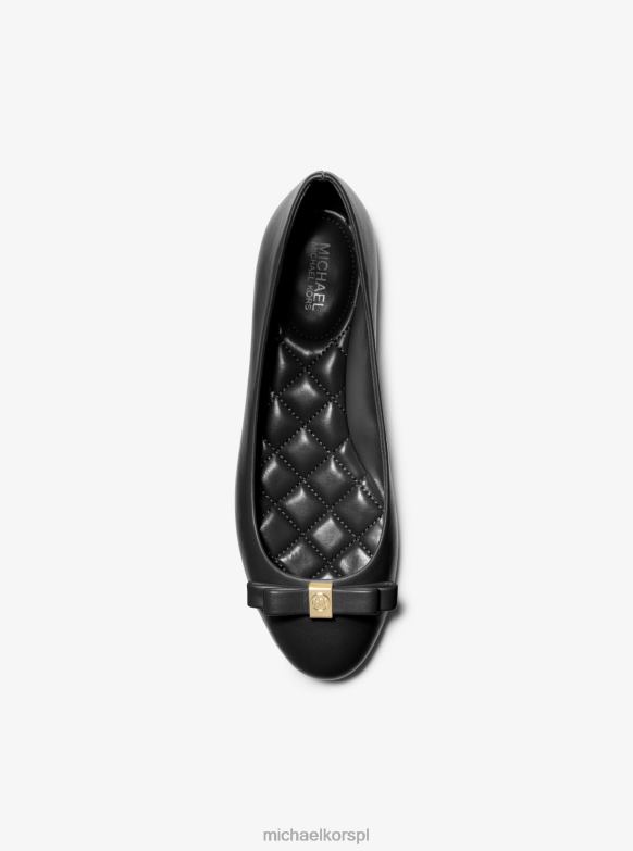 Skórzane baletki andrea kobiety Michael Kors czarny LHN662244 buty