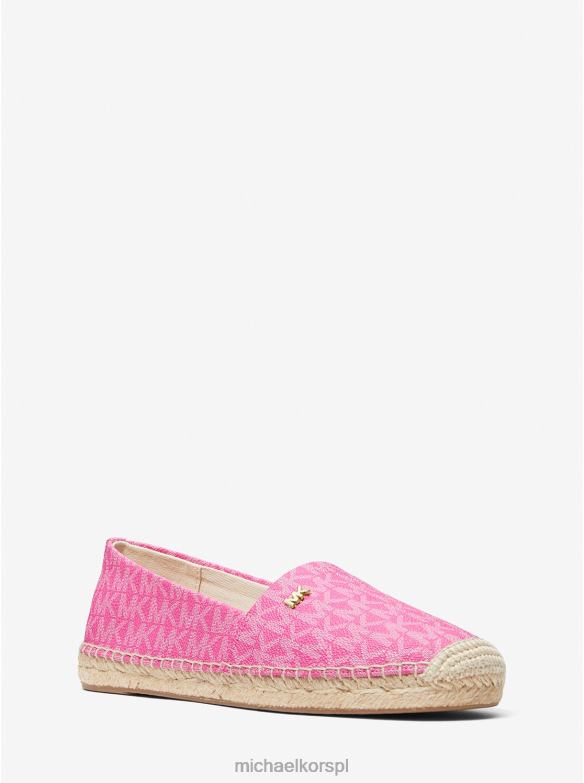 Wsuwane espadryle z logo Kendrick kobiety Michael Kors wiśniowy LHN662221 buty