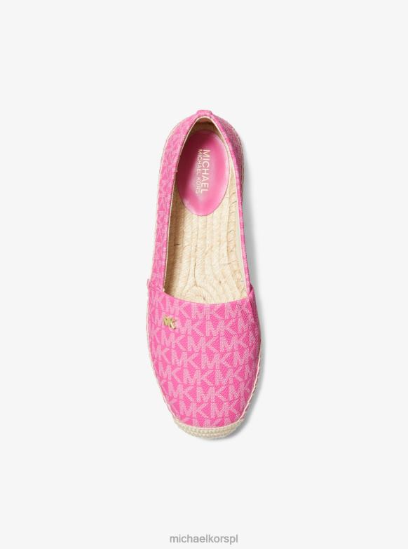 Wsuwane espadryle z logo Kendrick kobiety Michael Kors wiśniowy LHN662221 buty