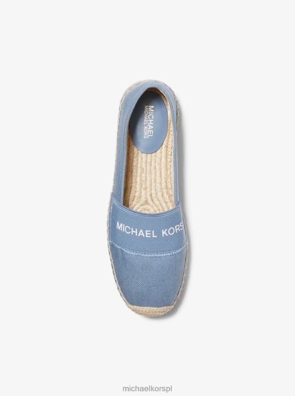 Wsuwane płócienne espadryle z logo Vicky kobiety Michael Kors dżinsowa LHN662260 buty