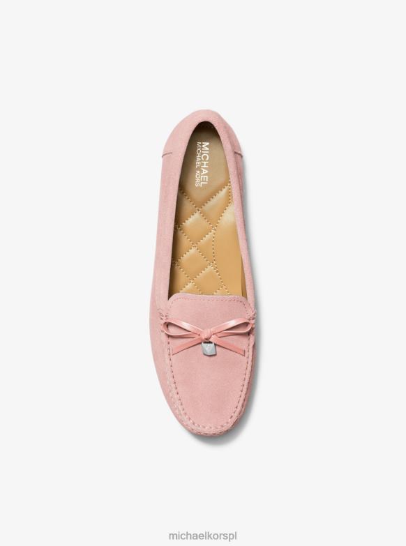 Zamszowe mokasyny Juliette kobiety Michael Kors różowy LHN662234 buty