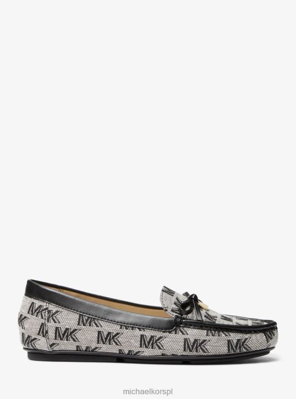 Żakardowe mokasyny z logo Juliette kobiety Michael Kors czarny LHN662268 buty