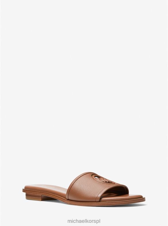 Deanna skórzane sandały wsuwane z wycięciem kobiety Michael Kors bagaż LHN662008 buty