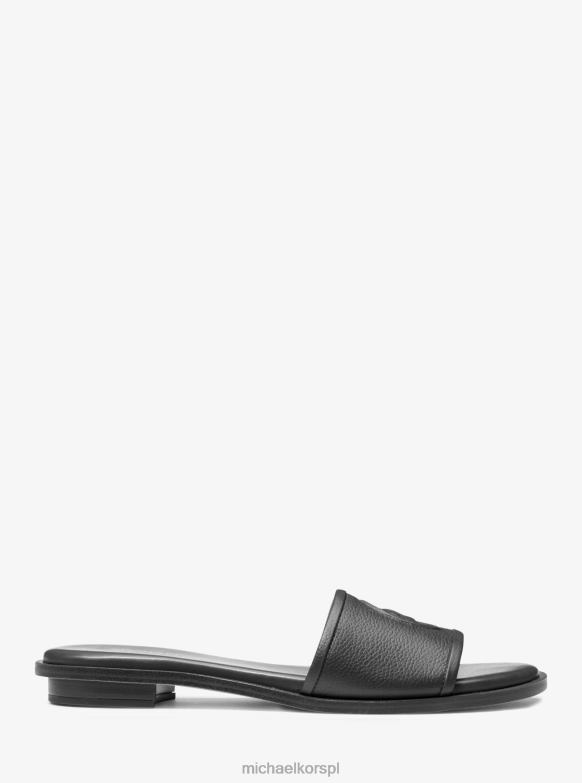 Deanna skórzane sandały wsuwane z wycięciem kobiety Michael Kors czarny LHN662010 buty