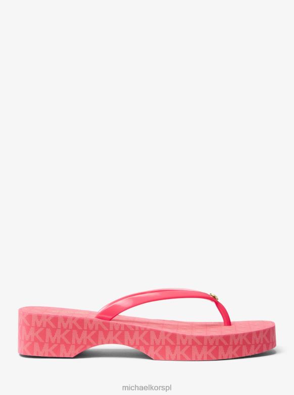 Klapki z logo Lilo kobiety Michael Kors pelargonia LHN661871 buty