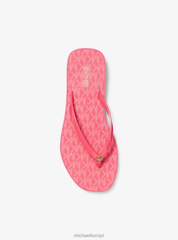 Klapki z logo Lilo kobiety Michael Kors pelargonia LHN661871 buty