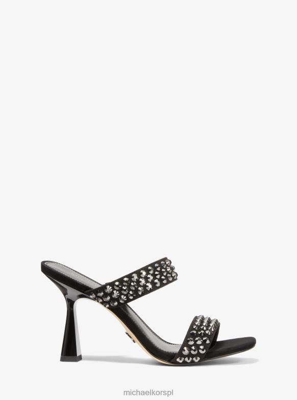 Ozdobione sandały ze sztucznego zamszu Clara kobiety Michael Kors czarny LHN662032 buty