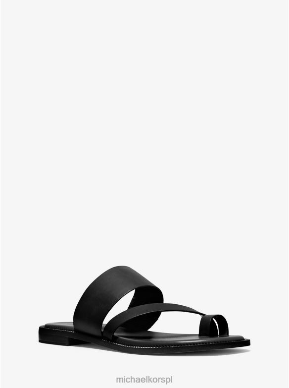 Pratt skórzane sandały kobiety Michael Kors czarny LHN662085 buty