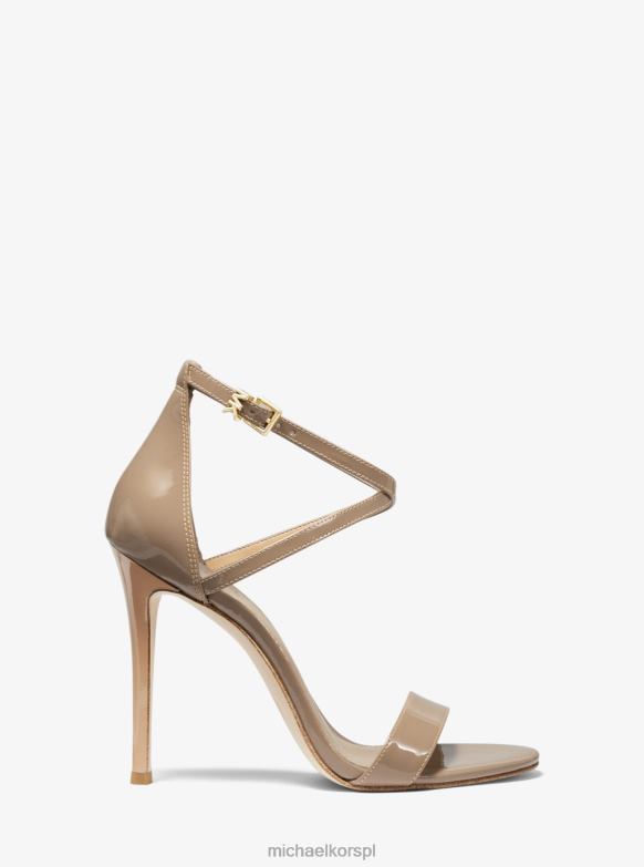 Sandały Antonia ze skóry lakierowanej kobiety Michael Kors toffi LHN662064 buty