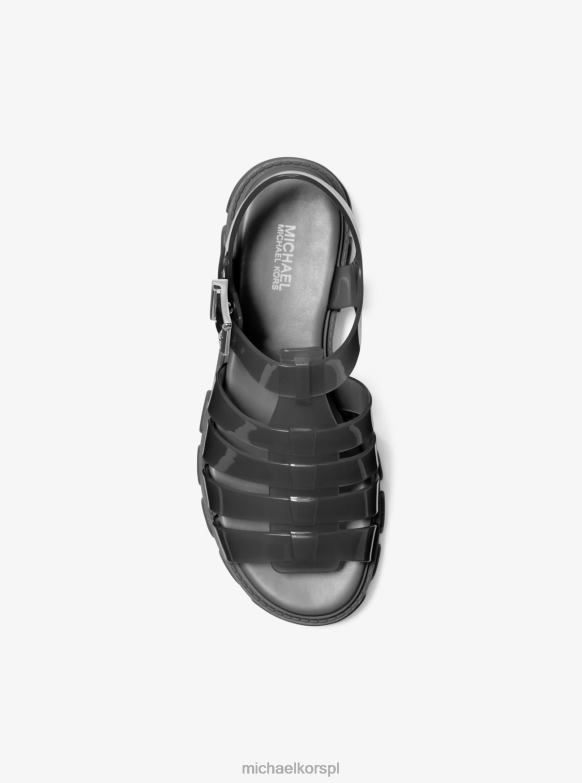 Sandały Jagger z PCV kobiety Michael Kors czarny LHN661987 buty