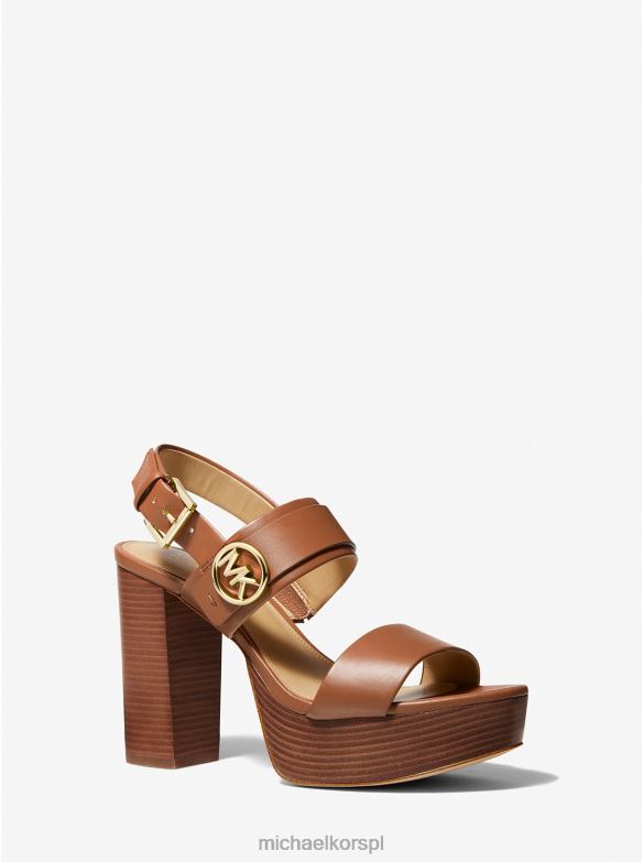 Sandały na platformie Carmen ze sztucznej skóry kobiety Michael Kors bagaż LHN662080 buty