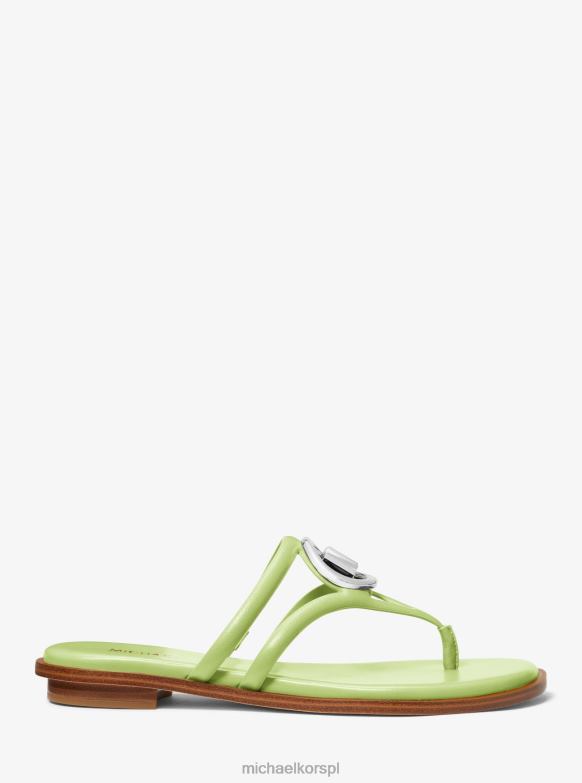 Skórzane sandały Hampton kobiety Michael Kors limonka brt LHN661946 buty