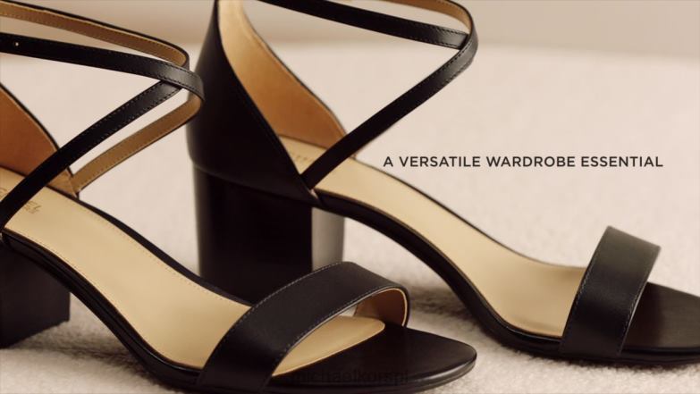 Skórzane sandały Serena Flex kobiety Michael Kors czarny LHN661934 buty