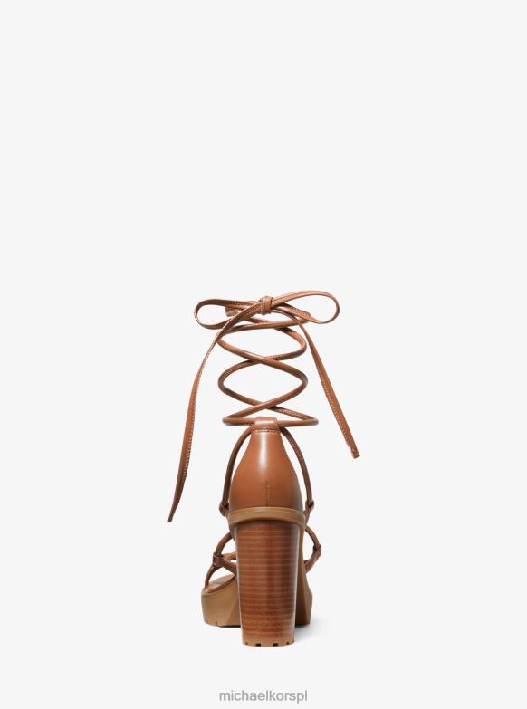 Skórzane sandały na platformie Vero kobiety Michael Kors bagaż LHN662046 buty