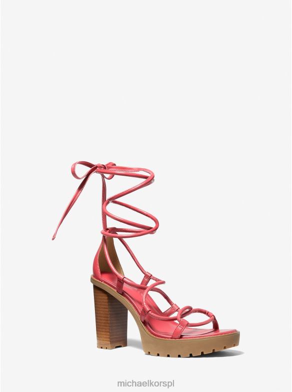 Skórzane sandały na platformie Vero kobiety Michael Kors dalia LHN662045 buty