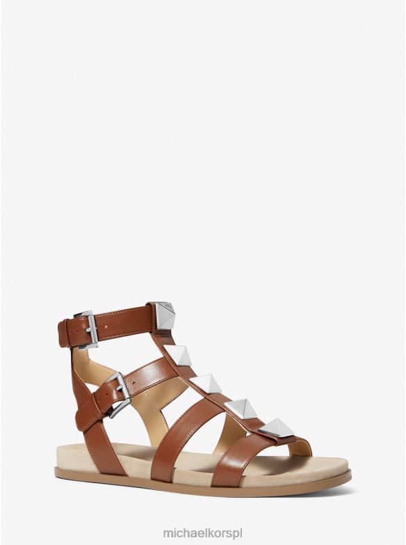 Skórzane sandały nabijane ćwiekami wren kobiety Michael Kors bagaż LHN662058 buty