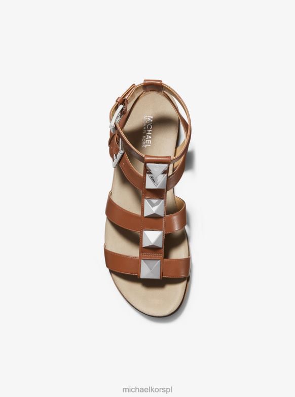 Skórzane sandały nabijane ćwiekami wren kobiety Michael Kors bagaż LHN662058 buty