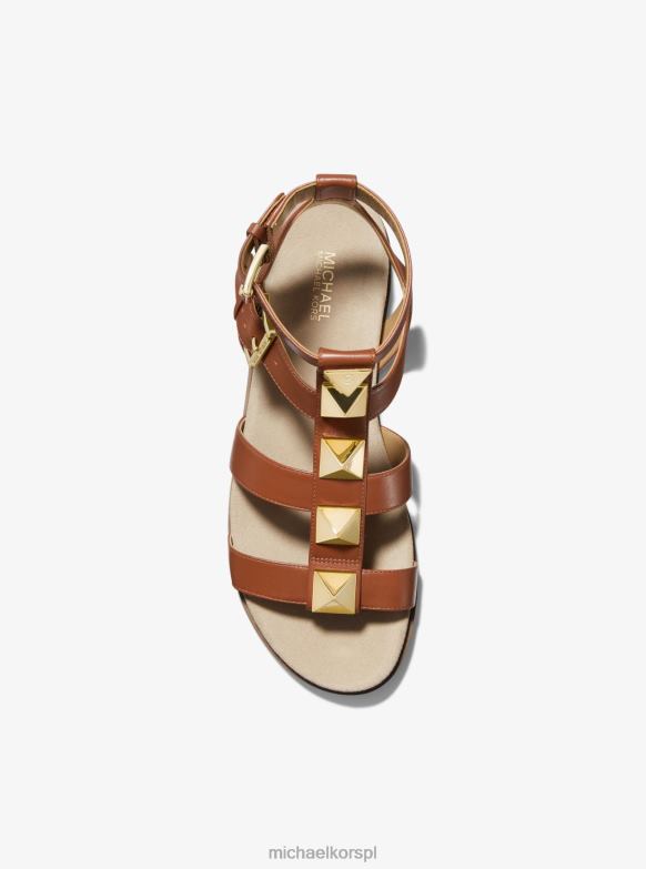 Skórzane sandały nabijane ćwiekami wren kobiety Michael Kors bagaż LHN662059 buty