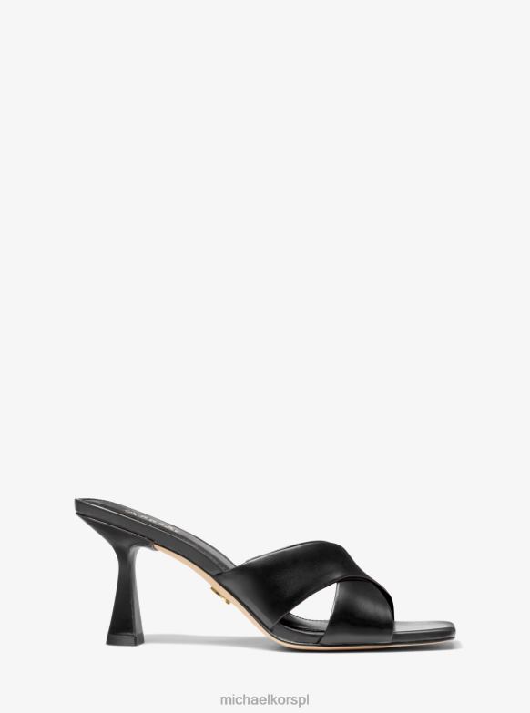 Skórzany muł Clara kobiety Michael Kors czarny LHN661851 buty