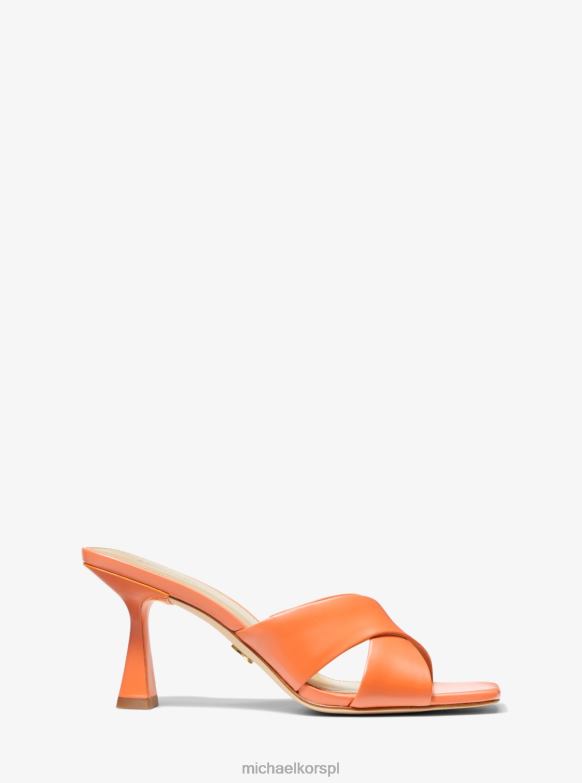 Skórzany muł Clara kobiety Michael Kors morela LHN661848 buty