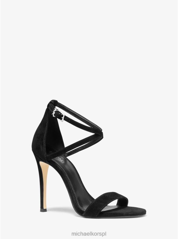 Zamszowe sandały Antonii kobiety Michael Kors czarny LHN662063 buty