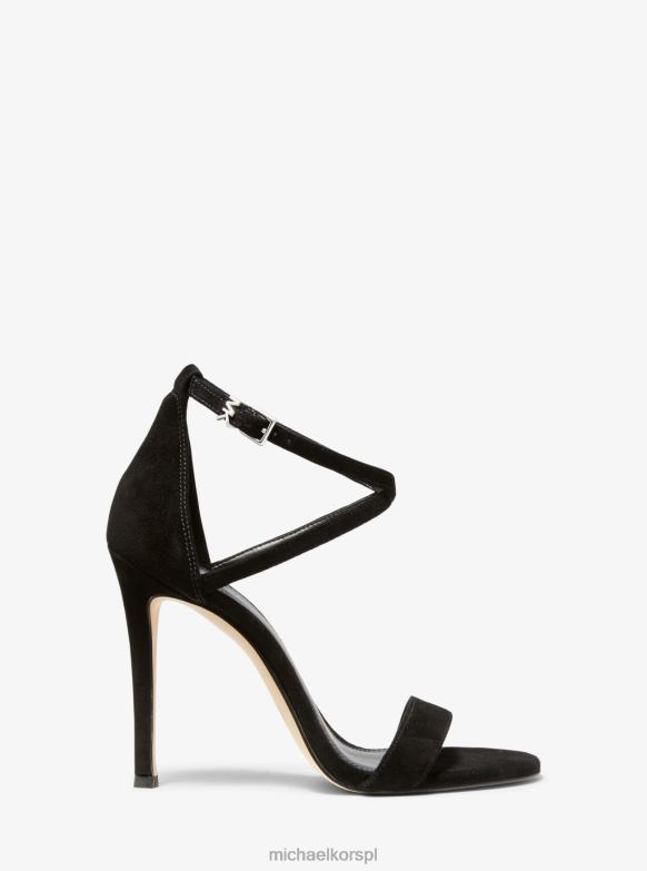 Zamszowe sandały Antonii kobiety Michael Kors czarny LHN662063 buty