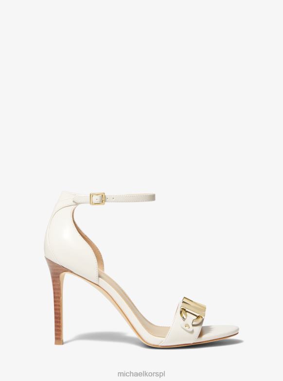 izzy zdobione skórzane sandały kobiety Michael Kors To krem LHN662066 buty